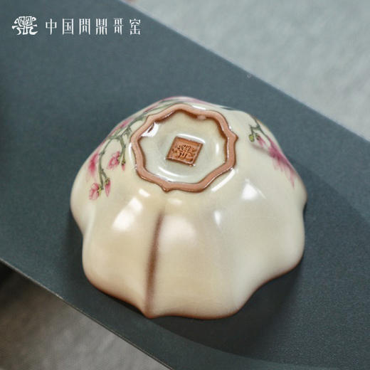 问鼎哥窑致巧款三叶杯（莺花国色）（缺货） 商品图4