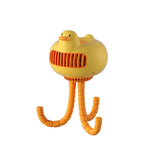 【母婴变频风扇 柔风体验感】新款婴儿车风扇 吹风鸭无叶八爪鱼风扇 桌面手持小风扇 商品图9