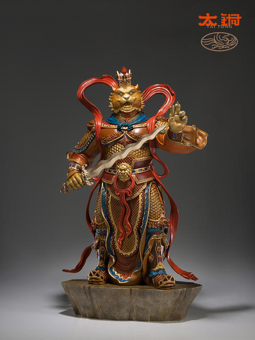 太铜 铜摆件《百兽之王》限量99尊 艺术品桌面客厅家居装饰品礼品 商品图0