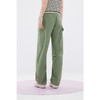 【严选】诗凡黎绿色工装风束脚休闲裤2024夏新款薄荷曼波宽松设计感长裤女SF6350611 商品缩略图4
