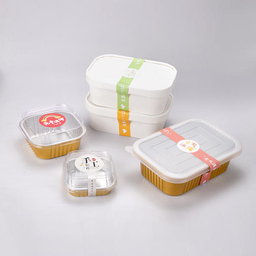 喇叭花一次性不干胶贴纸标签奶茶杯封口贴纸外卖不干胶定制50只 商品图4