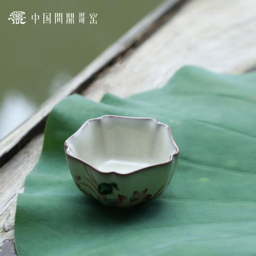 问鼎哥窑致巧款大五行杯（深夏荷风） 商品图1