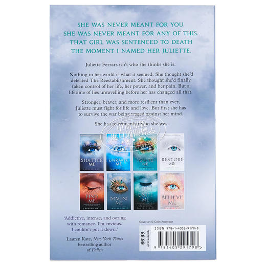 【中商原版】Shatter Me系列 第5部 藐视 Defy Me 英文原版 Tahereh Mafiis 奇幻浪漫爱情小说 商品图1