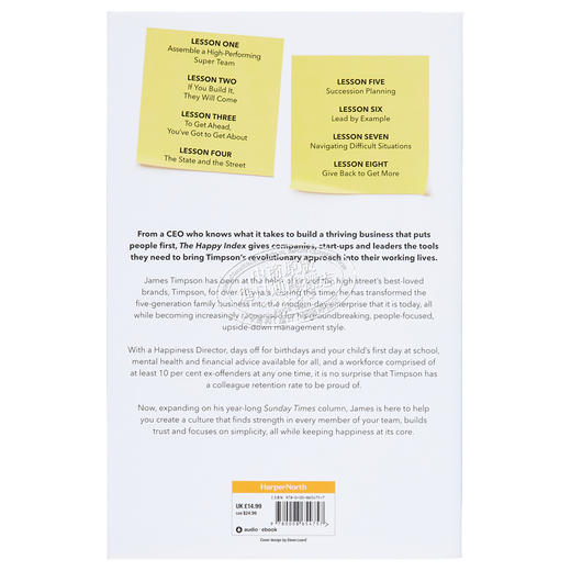 【中商原版】幸福指数 颠覆式管理的教训 The Happy Index 英文原版 James Timpson OBE Timpson执行官 零售商经济管理 商品图1