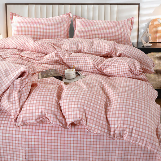 【洁丽雅】 “浪漫格调”休闲四件套 粉色 被套 200*230cm 商品图3
