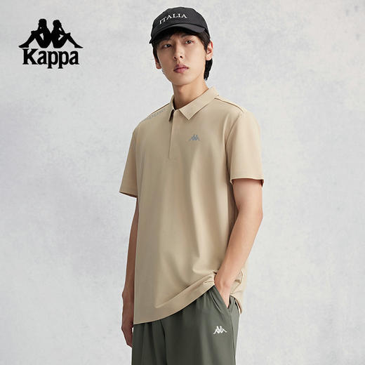 kappa卡帕背靠背休闲运动polo衫男2024新款夏季透气短袖t恤上衣潮K0E32PD50D 商品图1
