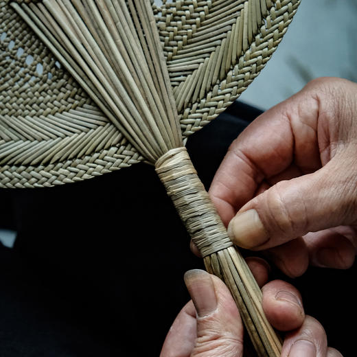 手工草编蒲扇 岭根草编扇子 夏日驱蚊纳凉手摇扇蒲扇 商品图3