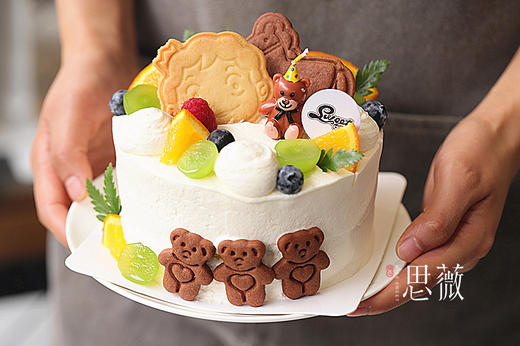 男孩女孩水果奶油蛋糕 商品图1