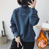 加绒加厚高领卫衣女春秋新款ins厚款刺绣外套宽松百搭上衣女CN279DJ99 商品缩略图2