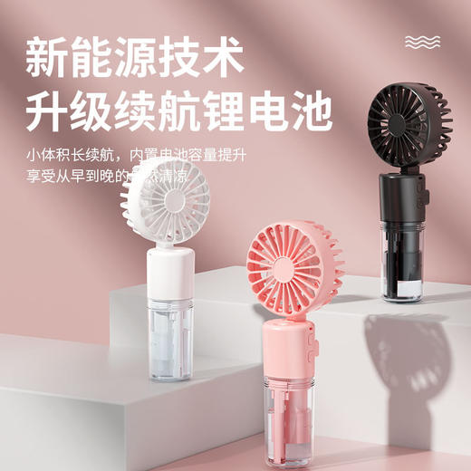 【送挂绳！】新款F2迷你喷雾风扇补水仪 静音便携式充电 康复 商品图0