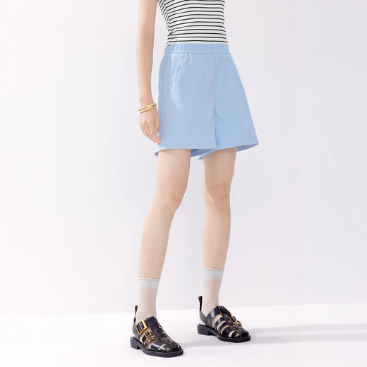 【严选】伊芙丽宽松短裤女2024年夏装新款休闲通勤1F6950051 商品图0