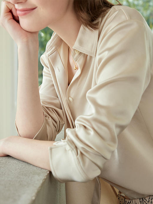 水波纹醋酸衬衫FCE2SHT150 商品图13