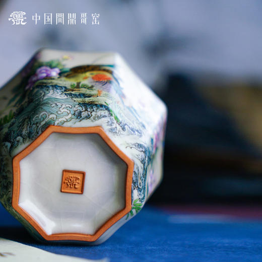 问鼎哥窑致巧款八方斗杯 （鸳鸯） 商品图4