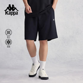 Kappa卡帕背靠背夏季运动短裤男弹力凉感跑步五分裤美式篮球裤子K0E32DY50D