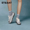星期六太空银中式刺绣阿甘鞋SSC11120S7 商品缩略图1