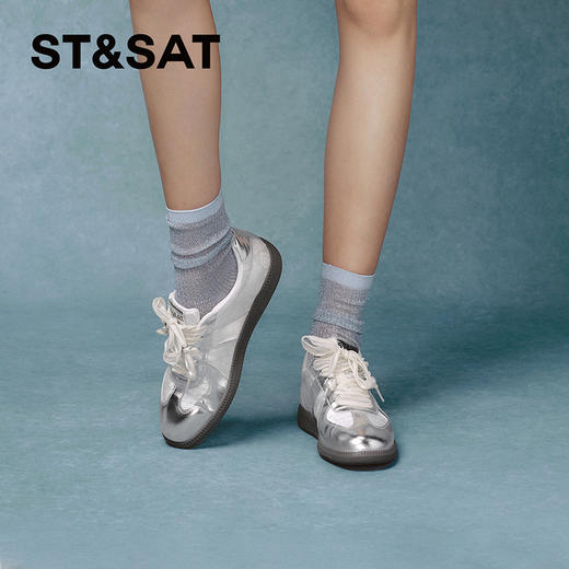 星期六太空银中式刺绣阿甘鞋SSC11120S7 商品图1