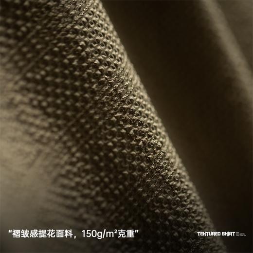 马登工装美式休闲褶皱肌理感短袖衬衫梭织提花宽松古巴领衬衣男夏 商品图2