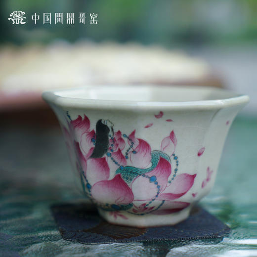 问鼎哥窑八方杯（山海经蛇身人面神）（缺货） 商品图4