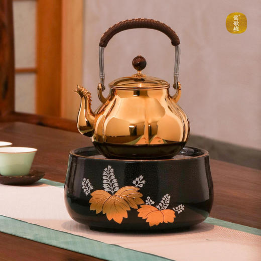 【莺歌烧旗舰店】天目釉桐纹 商品图2