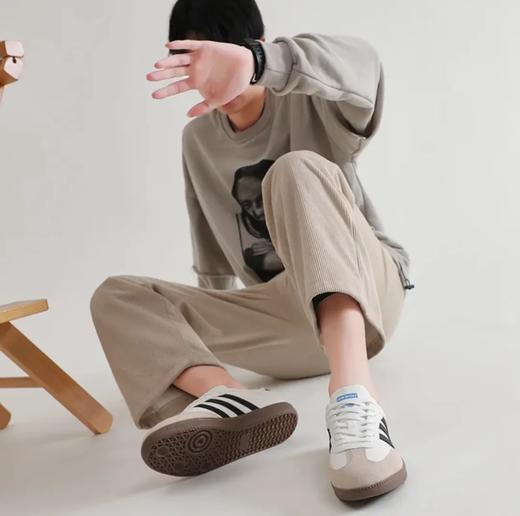 经典标识 客供皮料 男女情侣款休闲板鞋德训鞋潮 商品图2