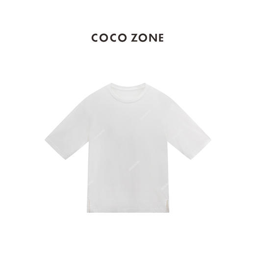 COCO ZONE"复古大T" 夏季休闲短袖T恤圆领套头百搭上衣CC1B1313 商品图2