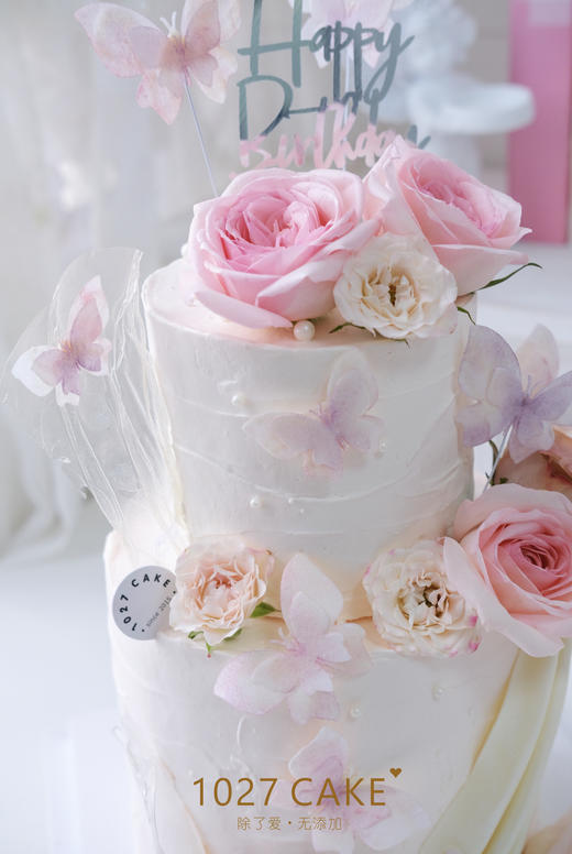 1027CAKE | 鲜花蝴蝶蛋糕  双层 氛围感 商品图6