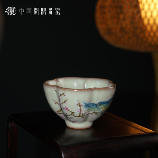 问鼎哥窑致巧款凌霜杯（莺舞梅香）（缺货） 商品图3