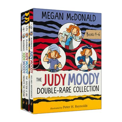 稀奇古怪小朱迪4-6册盒装 英文原版 The Judy Moody Double Rare Collection 儿童英语桥梁章节书 课外阅读书籍 商品图1