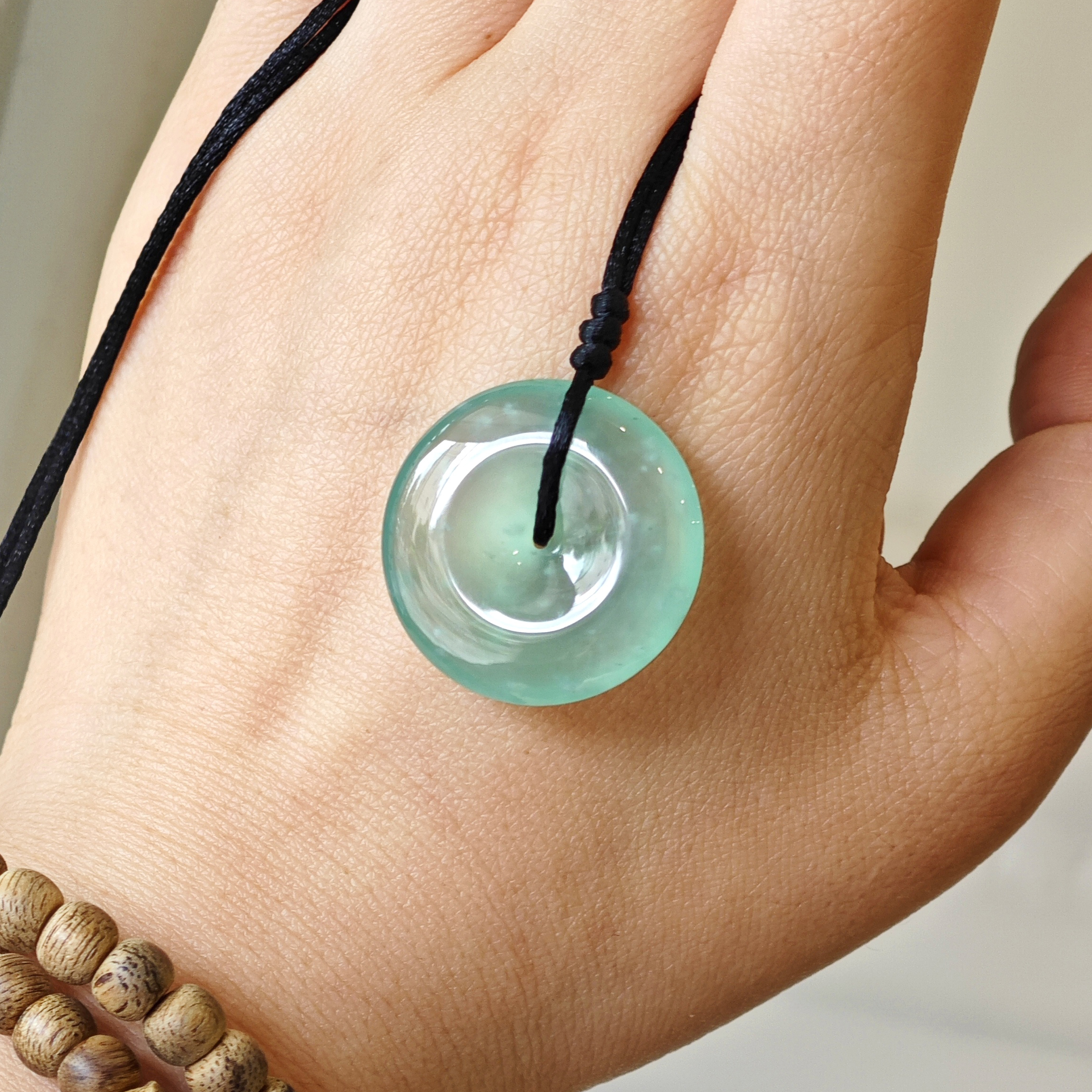 木那飘雪花棉甜美平安玉扣