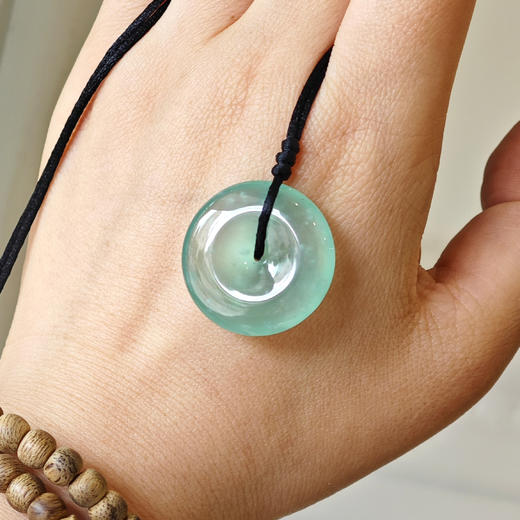 木那飘雪花棉甜美平安玉扣 商品图0