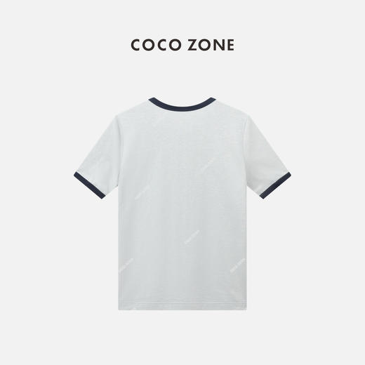 COCO ZONE “凯旋T”夏季字母印花短袖上衣撞色T恤CC1B1274 商品图1
