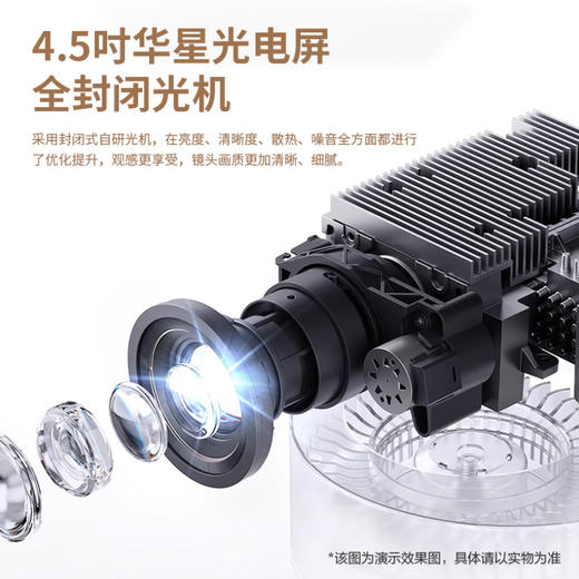 腾讯极光投影D2投影仪家用卧室投影机智能家庭影院（900CVIA 1080P 全向自动校正、对焦、入幕、避障） 商品图2