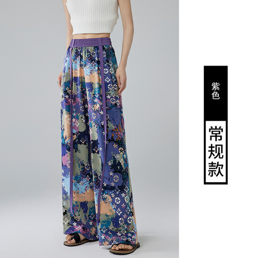 慵懒の夏日【新中式扎染阔腿裤】雪纺爽滑面料自带凉感 无惧炎热夏日 阔腿版型宽松有型 中式慵懒风 商品图10