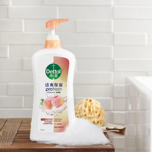 滴露清爽保湿沐浴露清甜水蜜桃香型950g 商品图3