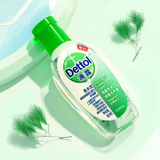 滴露免洗抑菌洗手液经典松木50ml*5瓶 商品图0