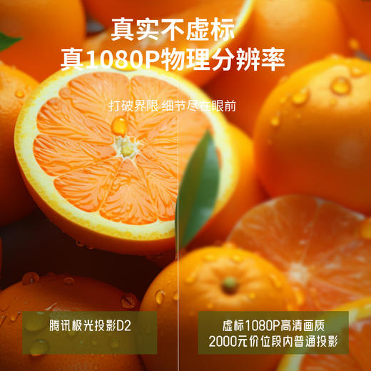 腾讯极光投影D2投影仪家用卧室投影机智能家庭影院（900CVIA 1080P 全向自动校正、对焦、入幕、避障） 商品图3