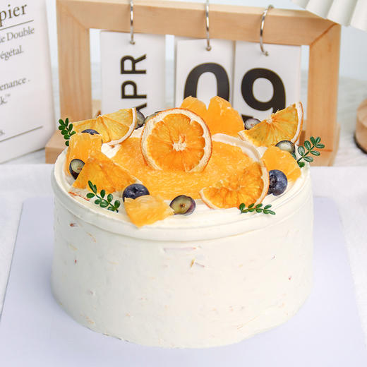【甜橙一夏】香橙奶油-水果夹心蛋糕 商品图0