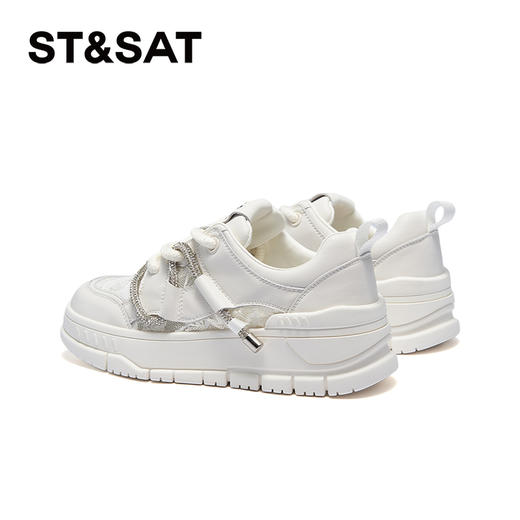 星期六休闲潮搭蕾丝厚底板鞋SSC3112045 商品图9