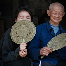 手工草编蒲扇 岭根草编扇子 夏日驱蚊纳凉手摇扇蒲扇