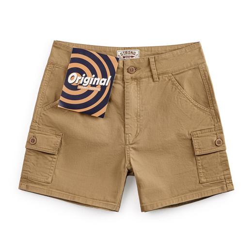 马登卡其色工装短裤休闲直筒阔腿裤子修身显瘦百搭五分中裤夏季女 商品图6