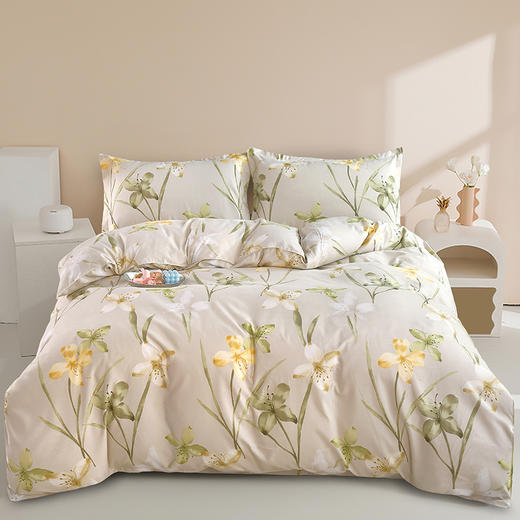 【洁丽雅】 “幽兰花香”加厚四件套 JLY-TJ866 被套 200*230cm 商品图4