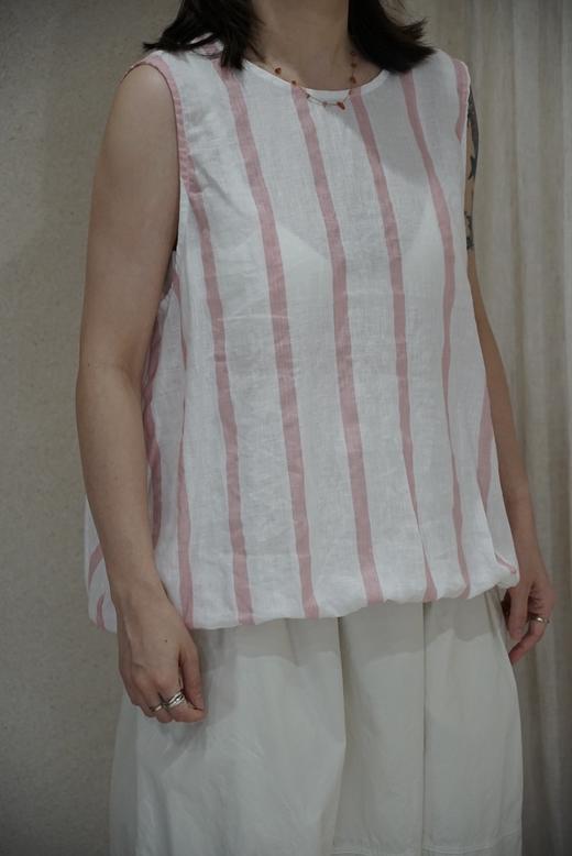 （4折）Laboratory2色条纹无袖上衣 商品图3