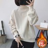 加绒加厚高领卫衣女春秋新款ins厚款刺绣外套宽松百搭上衣女CN279DJ99 商品缩略图5