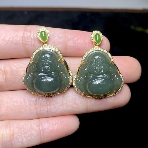 和田玉吊坠-玉美人菲菲~S925和田玉佛公吊坠无链~多样性发一 商品图0