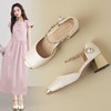 ZHR新中式浅口玛丽珍鞋花卉高跟鞋2024夏季新款复古百搭浅口单鞋 商品缩略图0
