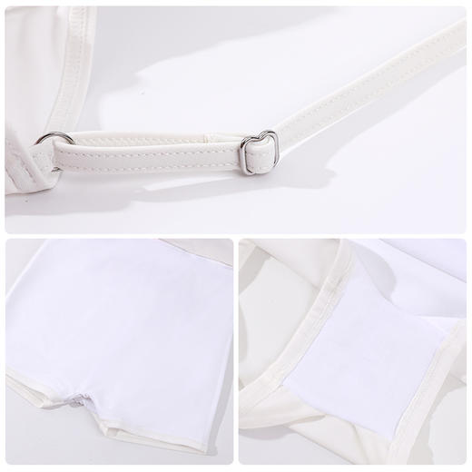 【商场同款】熳洁儿 女士泳装清新花卉中袖连体裙泳衣夏24206307 商品图4