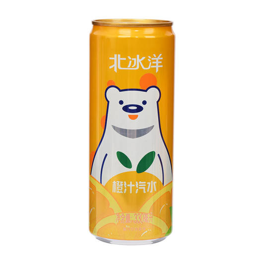 北冰洋 汽水 橙汁汽水饮料果汁味饮品 碳酸饮料 330ml*6听塑封包装 商品图4
