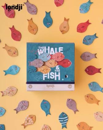 londji儿童进口拼图桌游鲸鱼和小鱼儿童益智拼图 商品图2