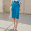 EITIE爱特爱夏季新款时尚气质显瘦高腰开叉半身裙7406109 商品缩略图3