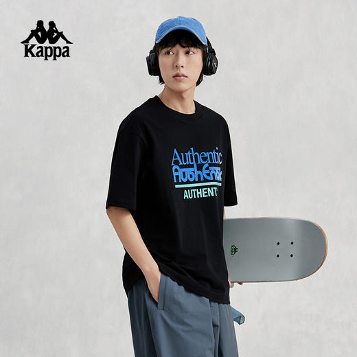 Kappa卡帕短袖2024新款情侣男女夏索罗娜运动休闲T恤撞色字母半袖K0EX2TD31D 商品图3